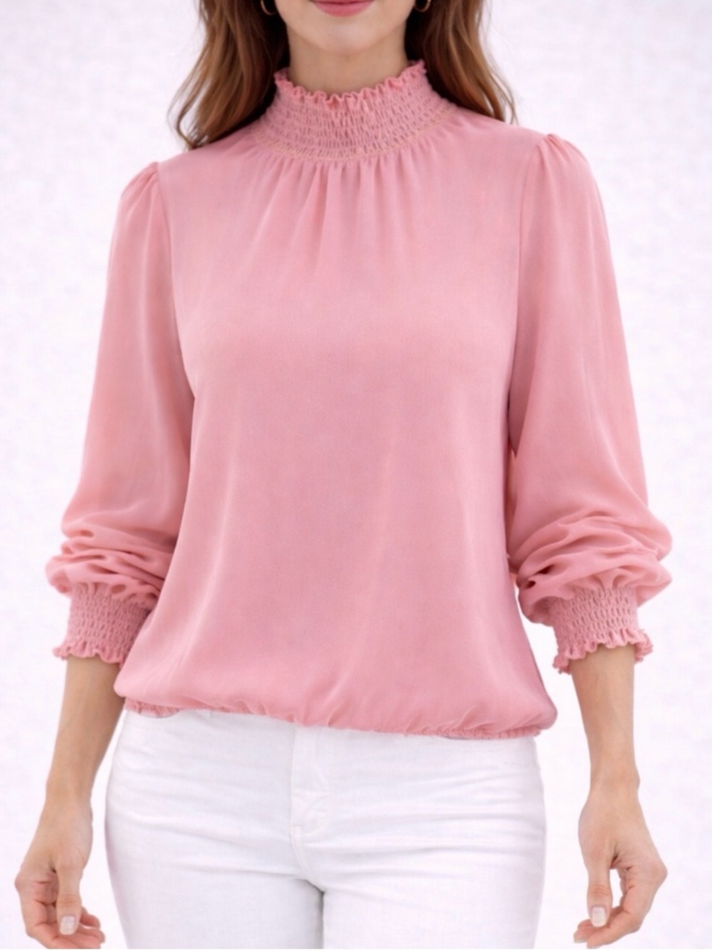 Sweet Pea for New York And Company Seashell Pink Blouse
